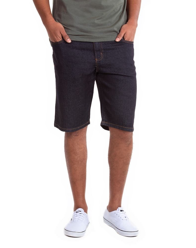 Bermuda Preta Masculina Polo Wear Jeans Polowear