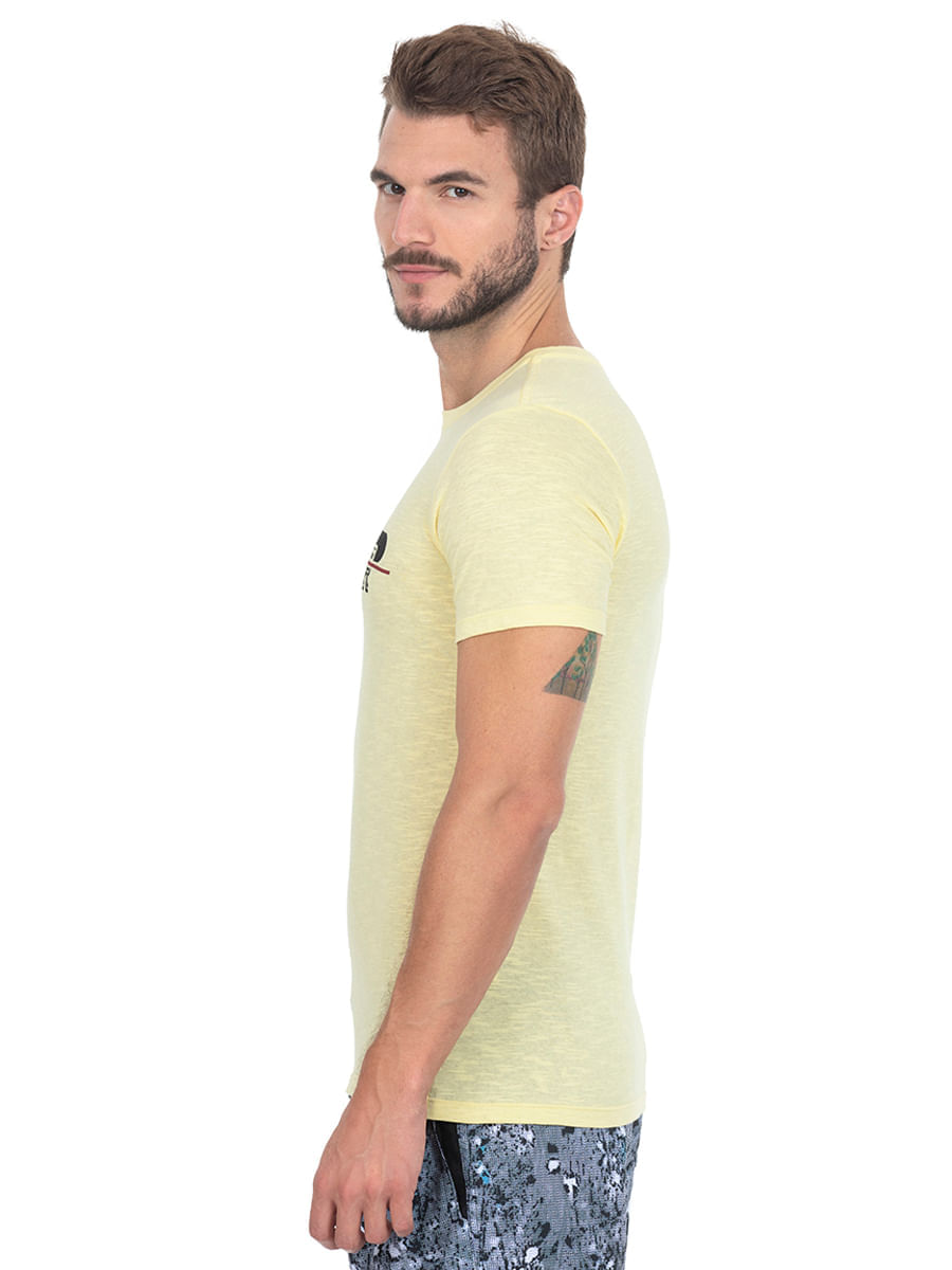 Camiseta Masculina Estampada Amarela Polo Wear 012104070432