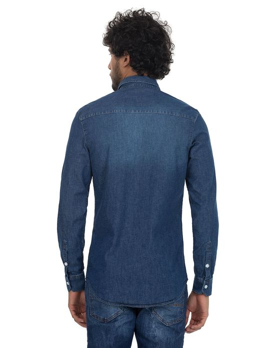 camisa jeans masculina polo wear