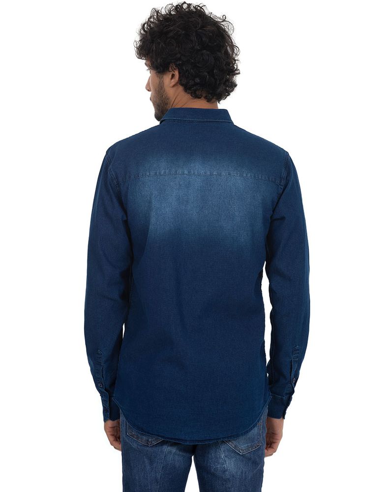 camisa jeans masculina polo wear