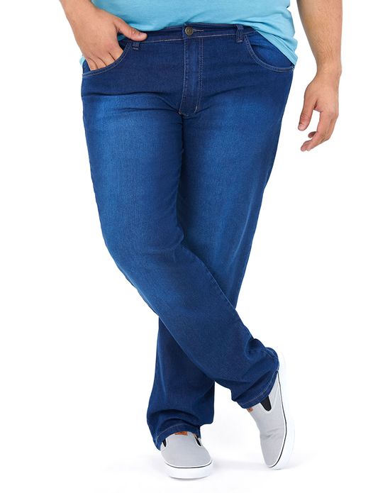 Calça Masculina Jeans Over Básica Polo Wear Jeans Escuro 50
