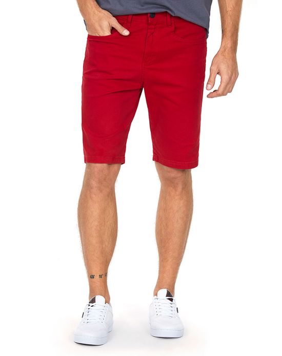 Bermuda Masculina Color Vermelho Medio Polo Wear 38