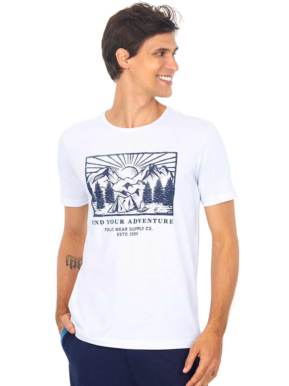 camiseta basica estampada
