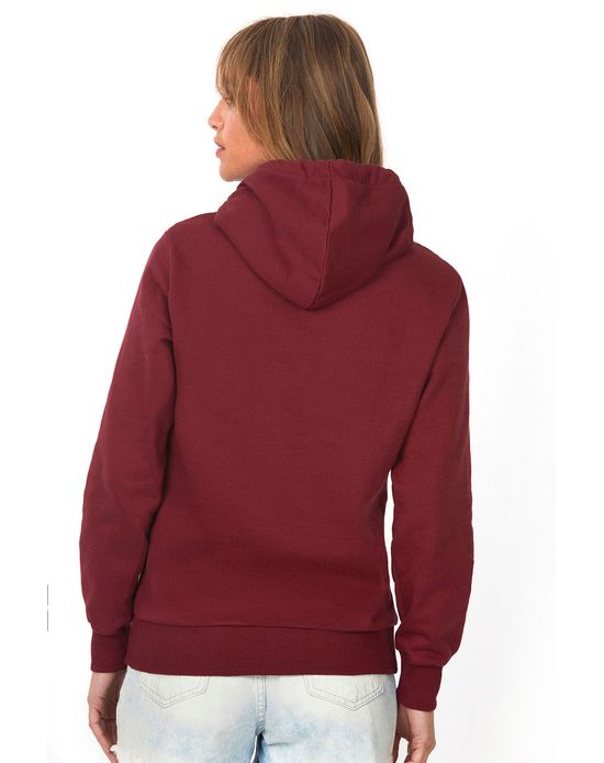 ladies red zip up moletom com capuz