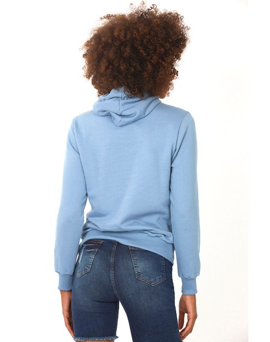 royal blue moletom com capuz dress