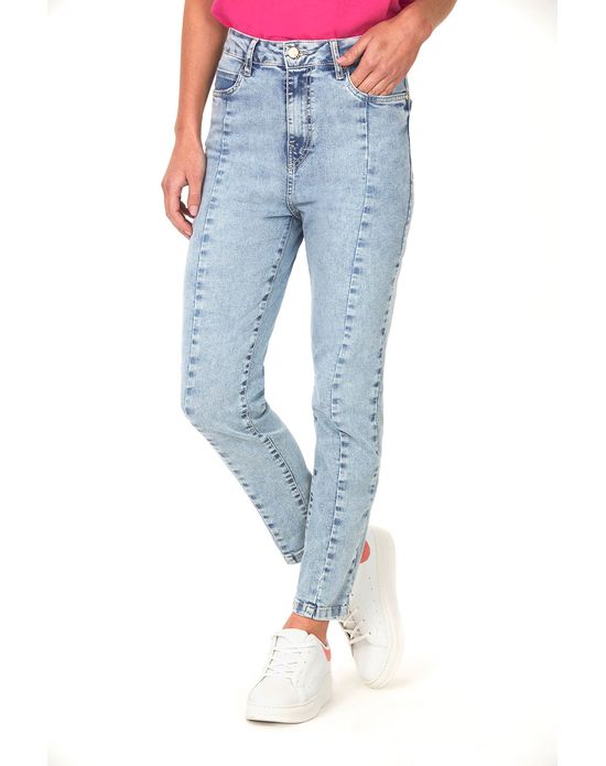 Calça Feminina Recorte Polo Wear Jeans Claro 38