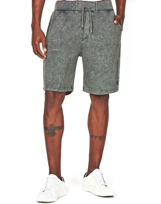 bermuda moletom com camisa polo