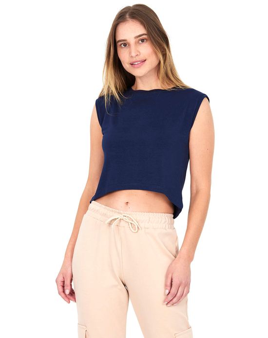 Azul Escuro em Feminino - Cropped – Polo Wear