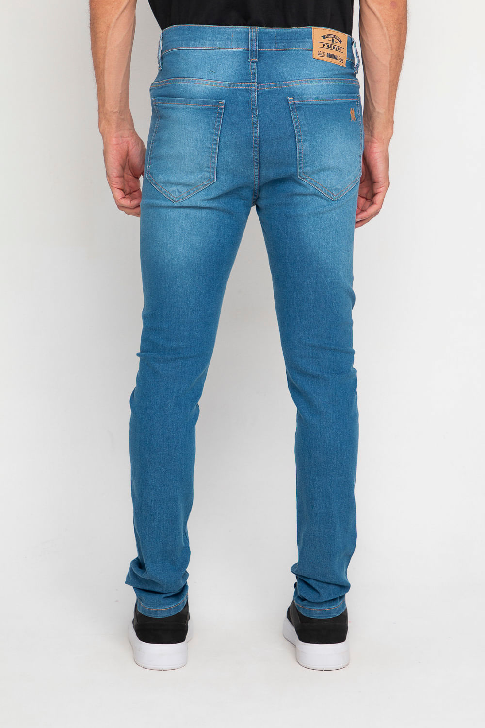KS CASUAL & SPORT Calça Jeans Delavê Masculino PremiumII Azul