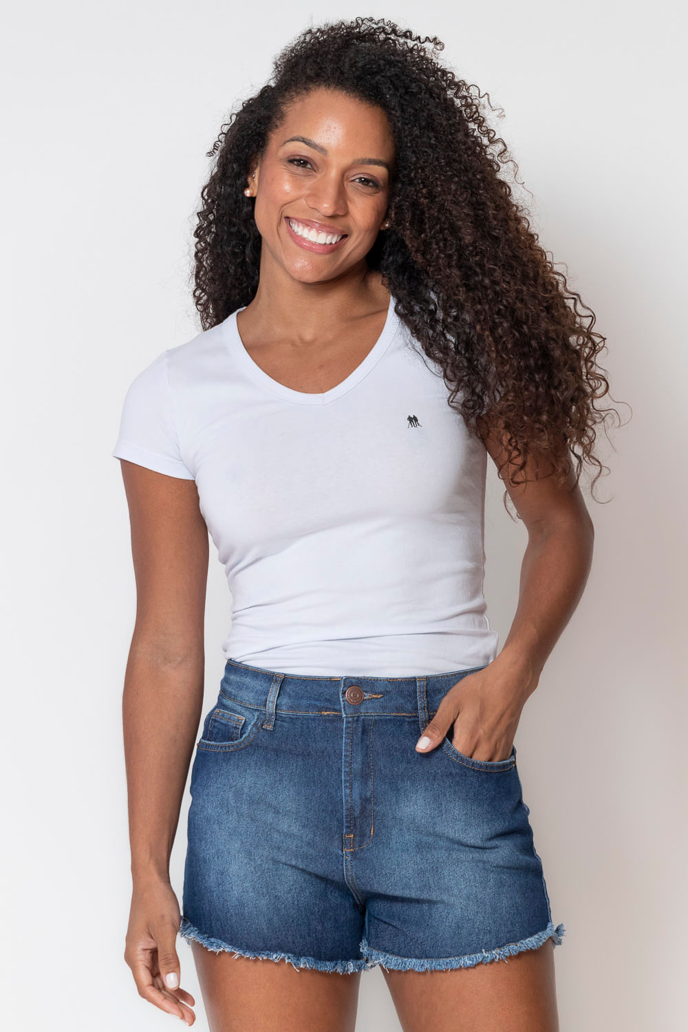 Blusa Polo Camisa Jeans Feminina Polo Wear Blusa Feminina Polo