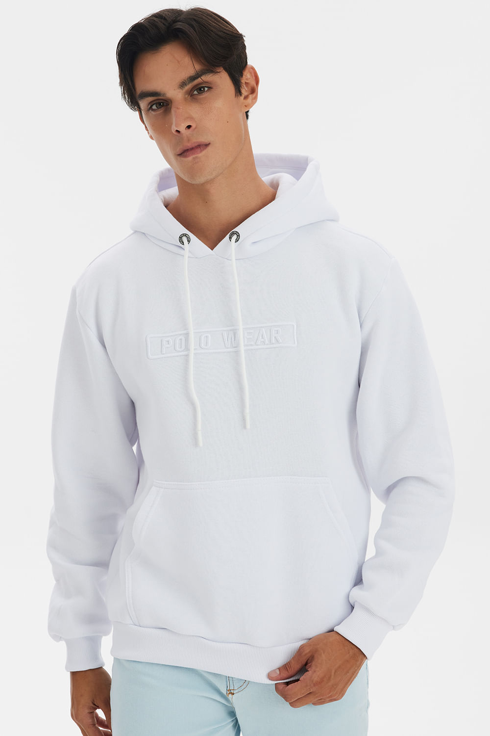 Gola Careca Blusa Moletom Branca Masculina Blusão De Moletom Sem