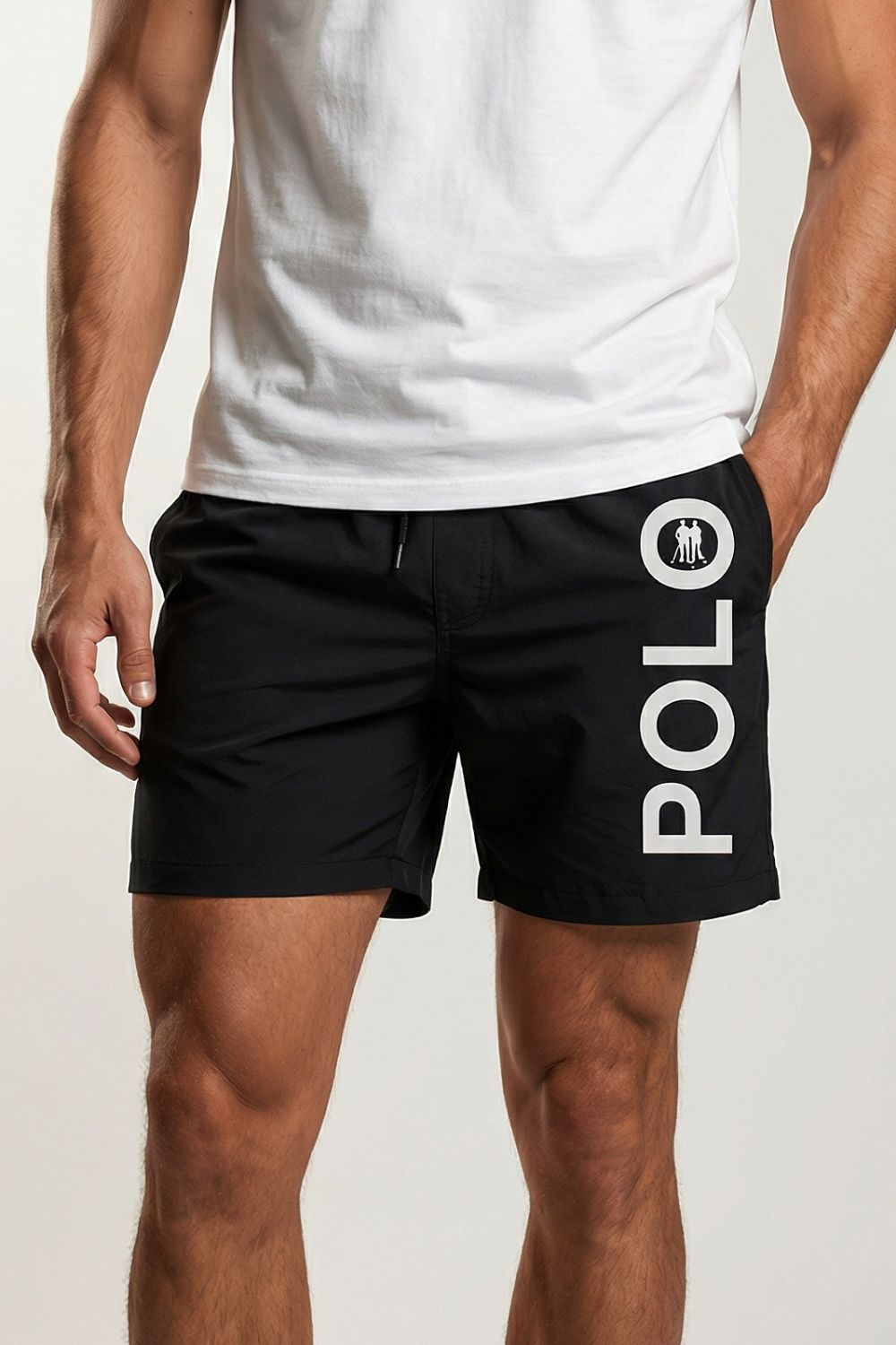Short Vôlei Logo Lateral Polo Wear Preto