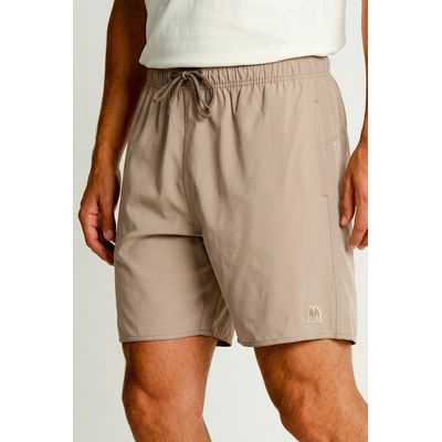 Short Vôlei Masculino Liso Polo Wear Bege Medio