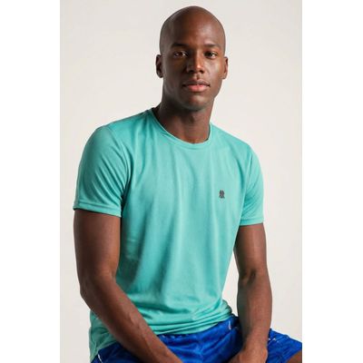 Camiseta Masculina Pw Sports Lisa Polo Wear Verde Médio