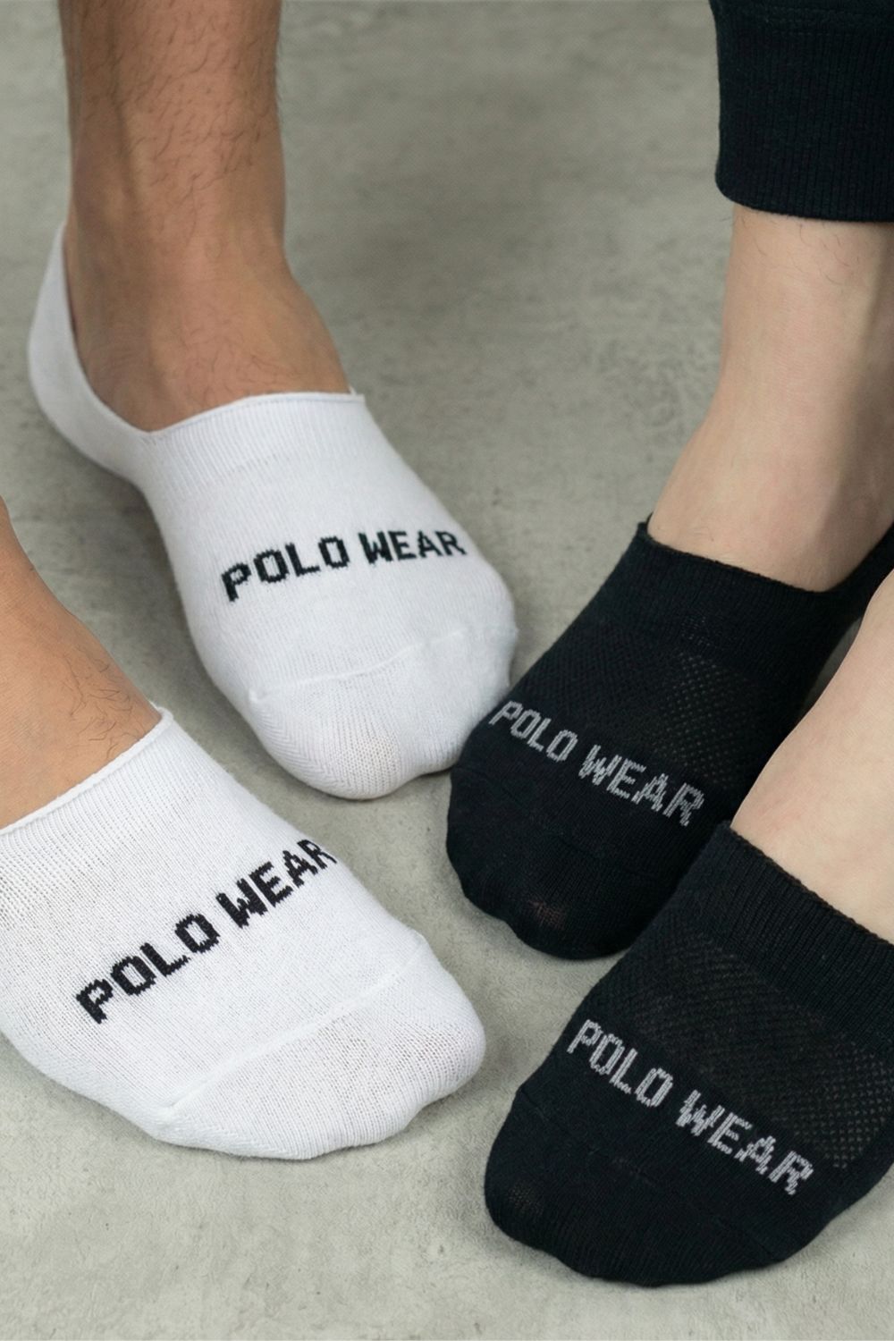 Kit 6 Pares de Meias Sapatilhas Polo Wear Sortido