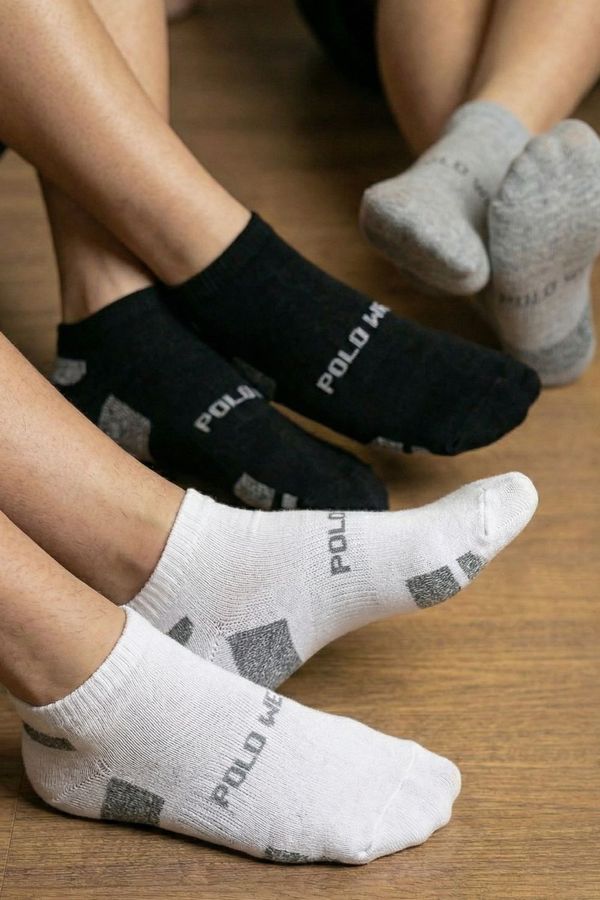 Kit 6 Pares de Meias Cano Curto Femininas Polo Wear Sortido 33-38
