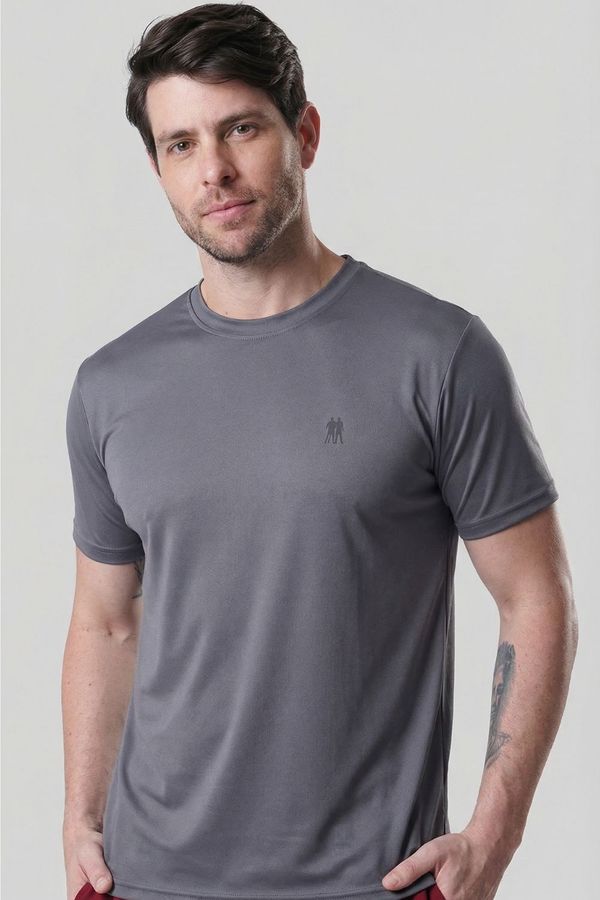 Camiseta Confort Premium Esportiva Polo Wear Cinza Escuro GG