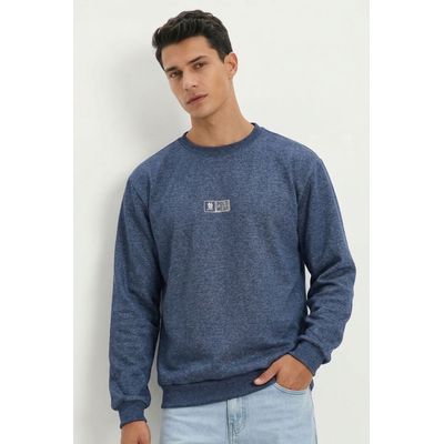 Moletom Gola Careca Casual Polo Wear Azul