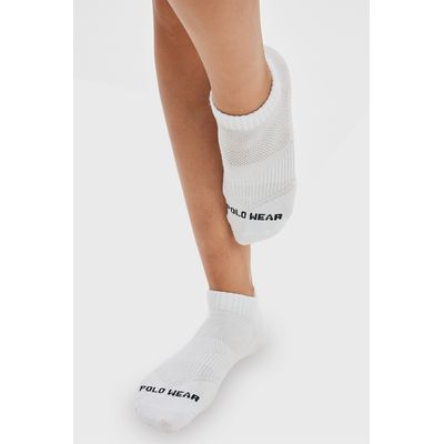 Kit 3 Pares Meias Confortáveis Cano Curto Polo Wear Branco