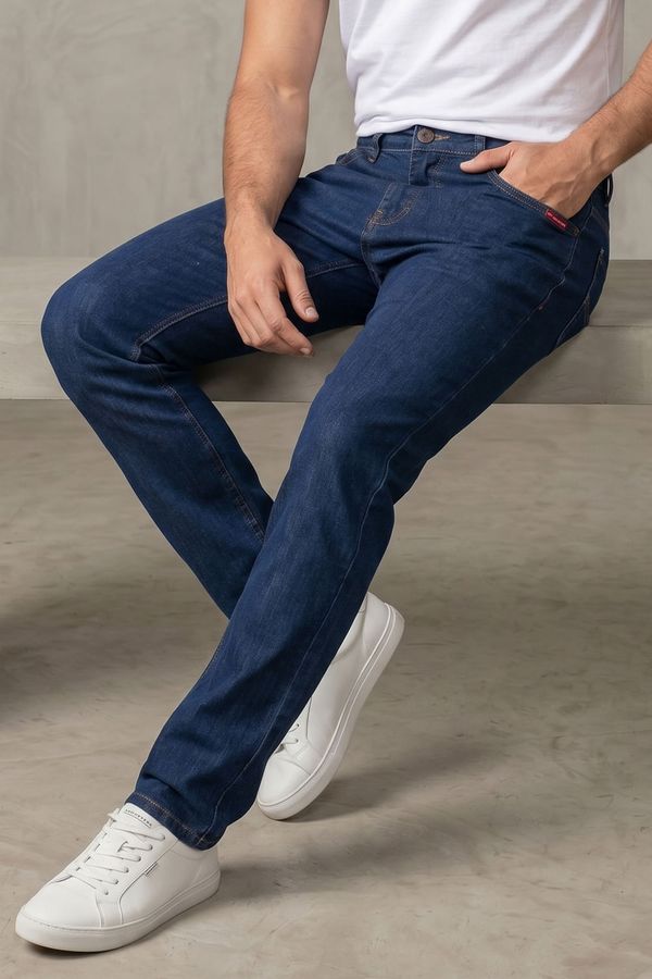 Calça Jeans Slim Confortável Polo Wear Jeans Escuro 40
