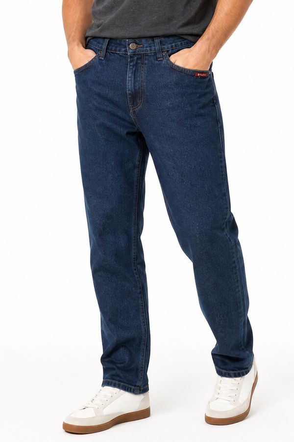 Calça Masculina Jeans Skinny Plus Básico Bordado Polo Wear Jeans Médio Calça Jeans Regular Básica Confortável Polo Wear Jeans Escuro 44