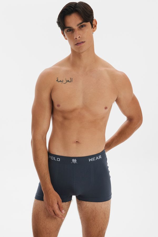 Kit 3 Cuecas Boxer Polo Wear Cinza Médio P