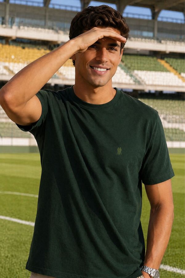 Camiseta Básica Confortável Polo Wear Verde Escuro P