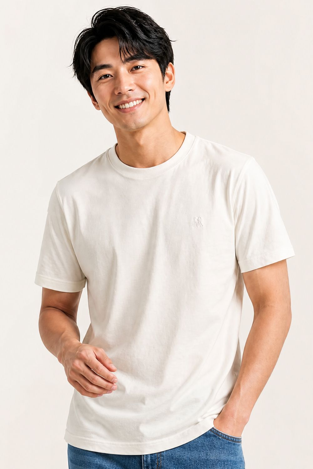 Camiseta Básica Confortável Polo Wear Off White