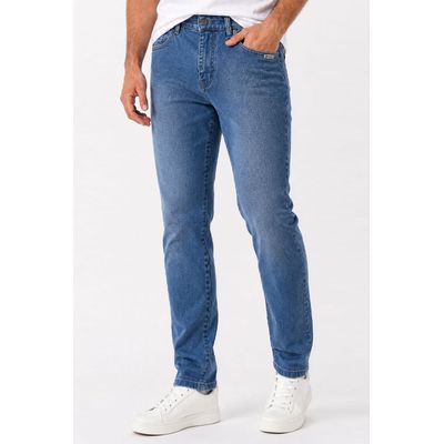 Calça Jeans Slim Básica Polo Wear Jeans Médio